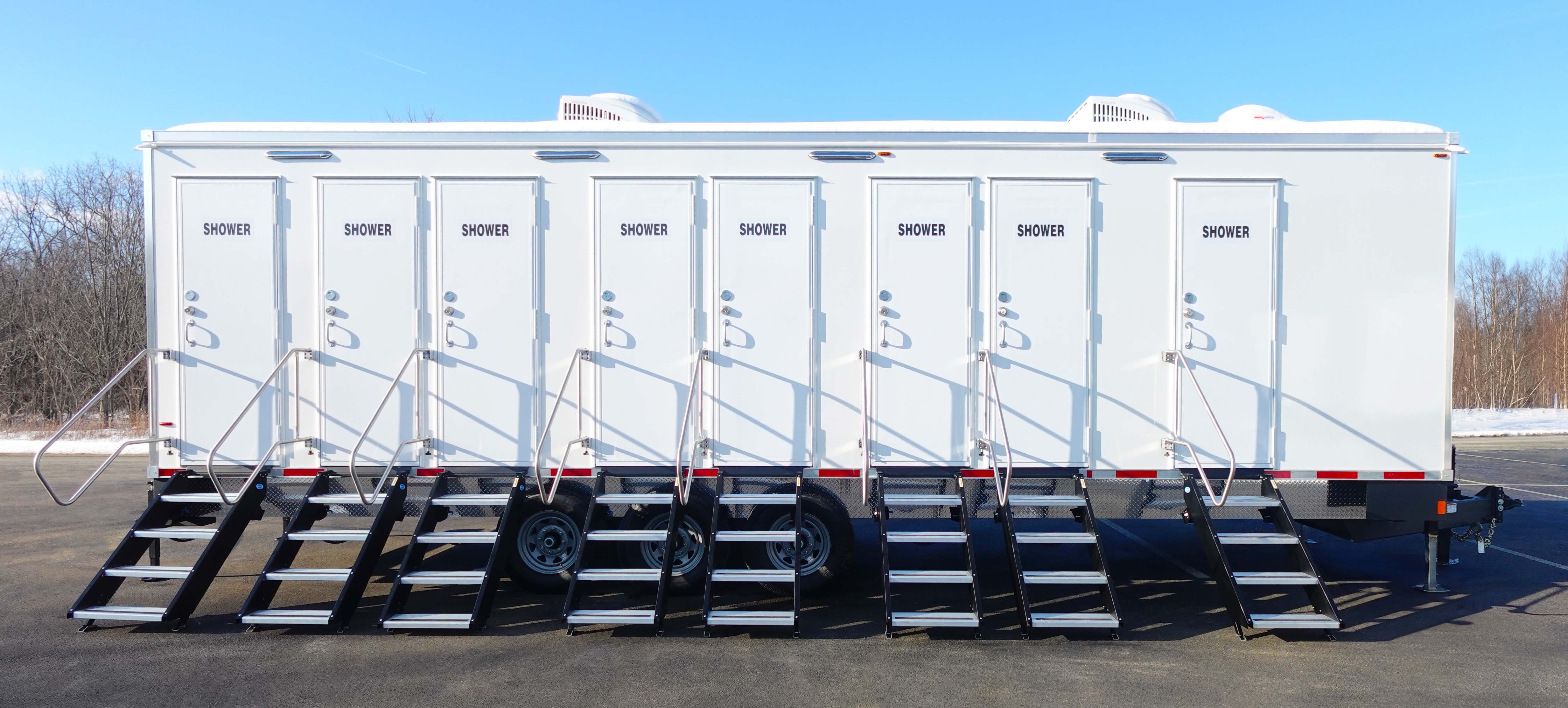 Texas shower trailer rentals. The Lavatory Texas luxury fleet