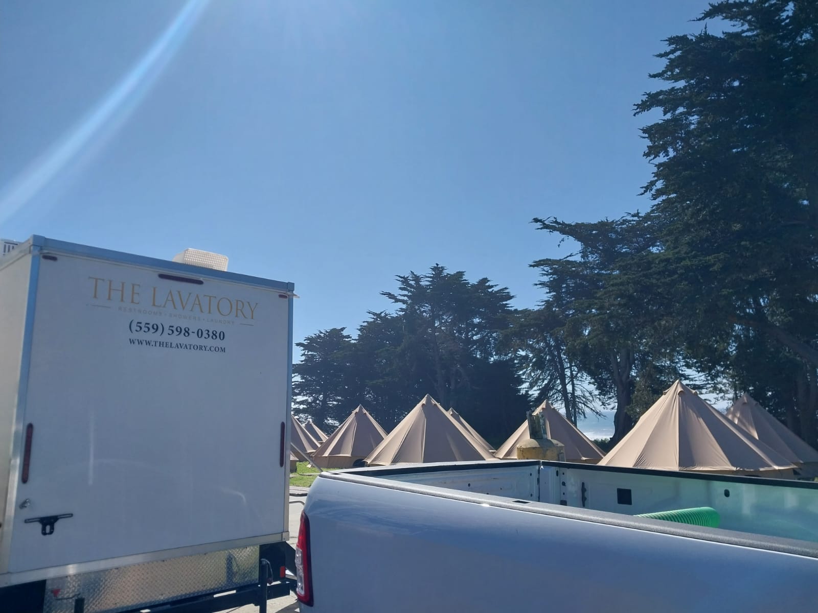 The Lavatory Texas Camping & Glamping luxury restroom trailer deployment