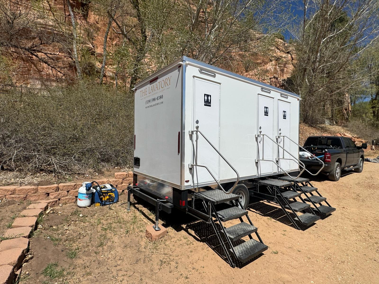 Real camping & glamping deployment by The Lavatory Texas
