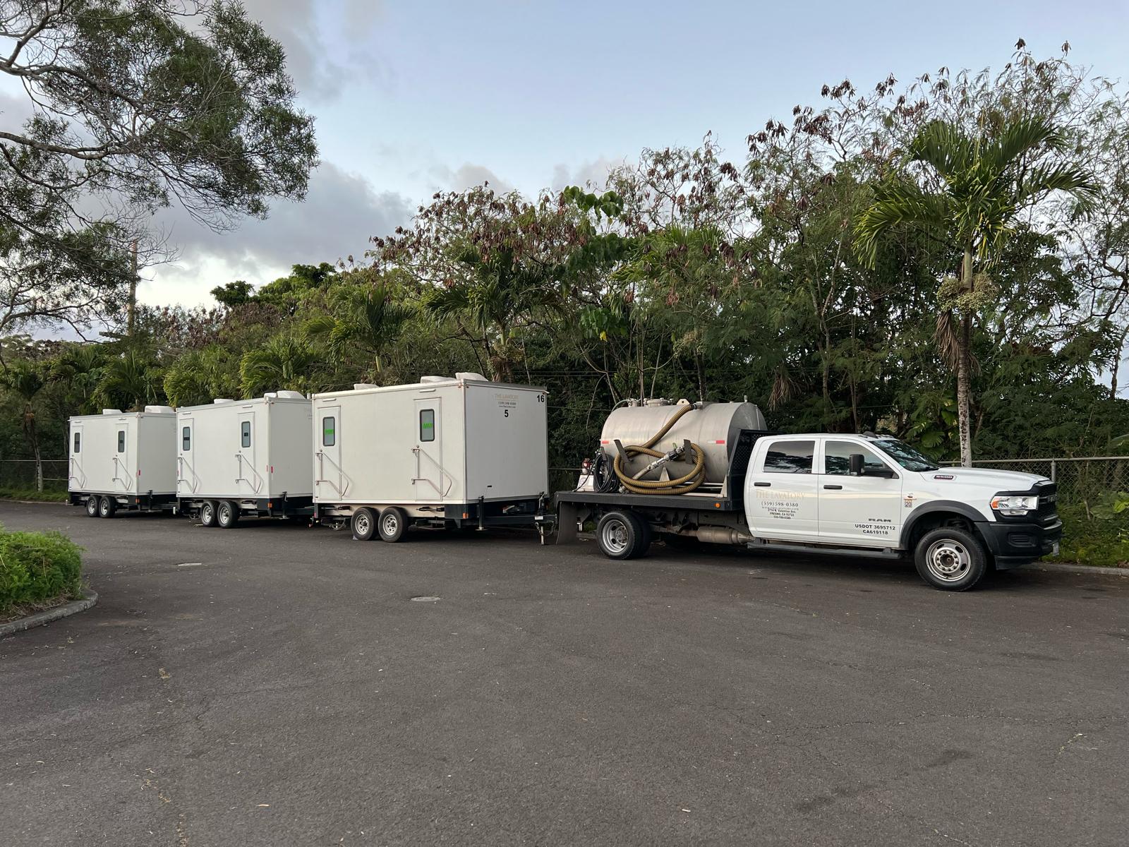 Real large outdoor events deployment by The Lavatory Texas