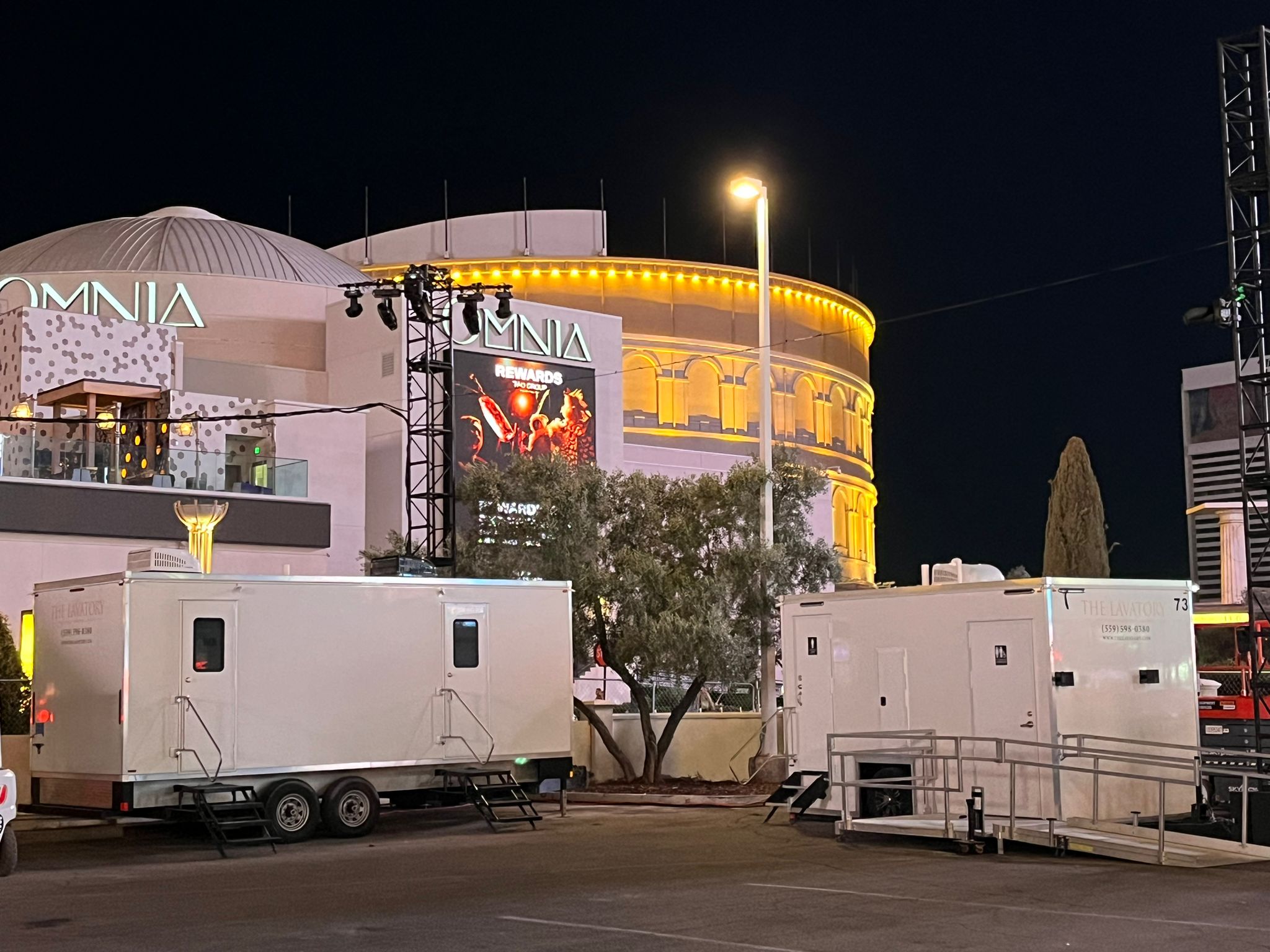 Real large outdoor events deployment by The Lavatory Texas
